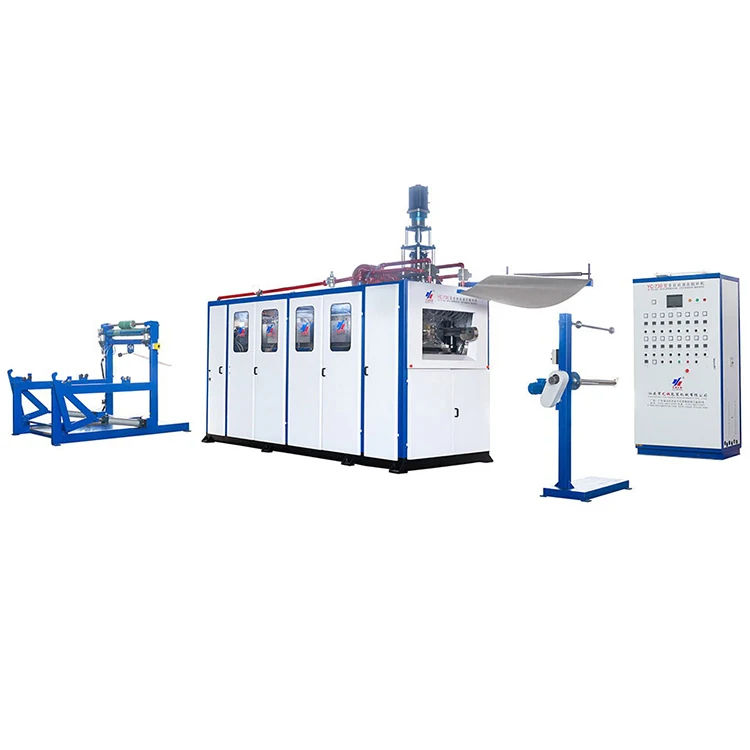 YC-750 Fully automatic thermoforming machine plastic PLA biodegradable cup making machine
