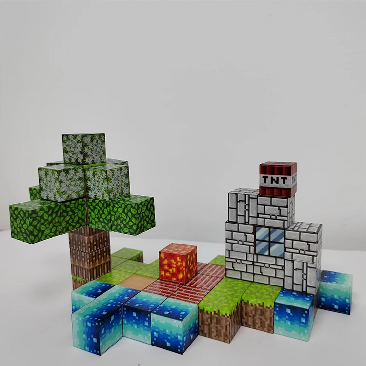 Learning Toys Building Block Factory Custom My World DIY Creative Model Magnetic Building Play set