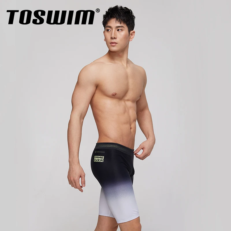 Mens Swimwear UPF 50+ Swim Aquashort Beach wear Swim Jammer For Men Swim short