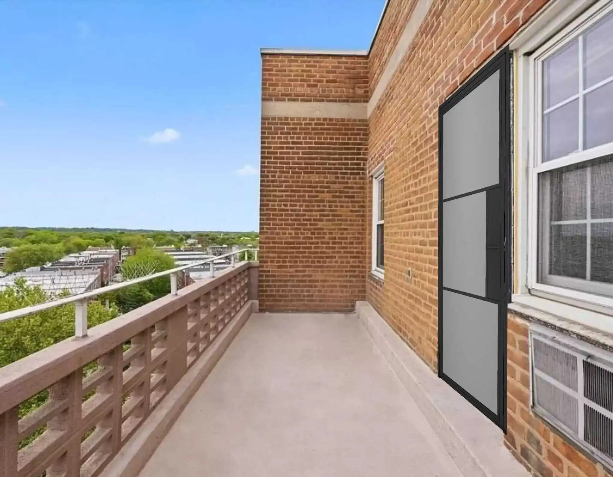 Interior Steel Frame Door with Black Transparent Glass, Wholesale Interior Swing Doors