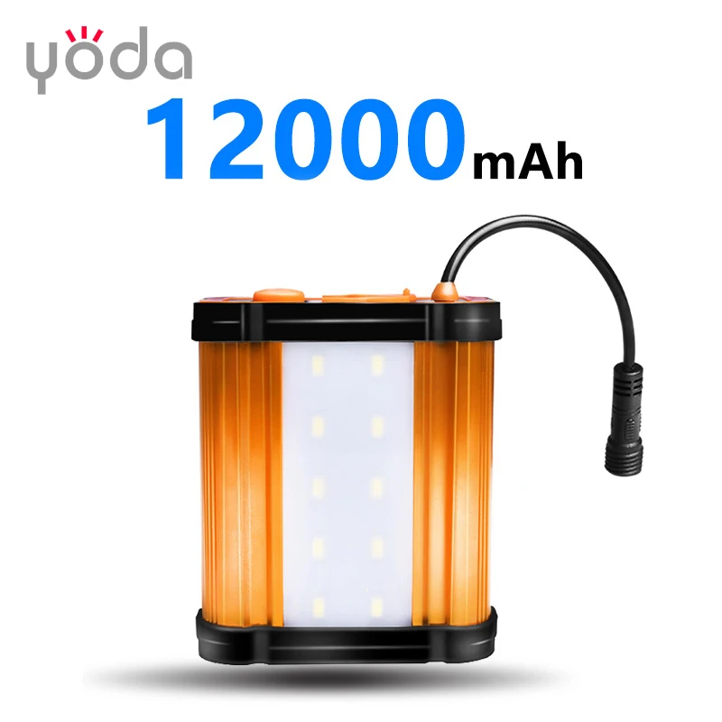 Long Range 12000 mah High Power fan built in Led XHP70 Headlamp