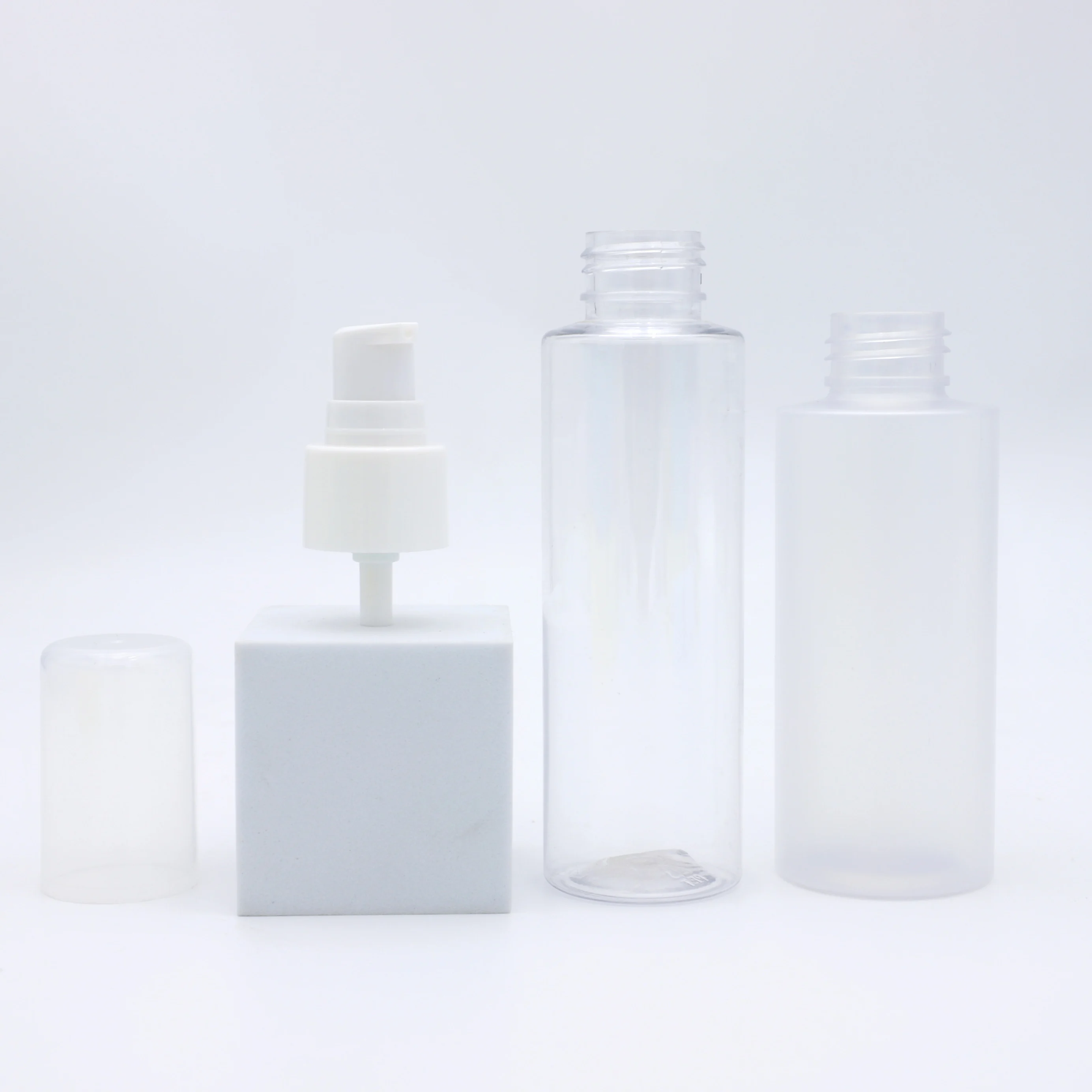 20/410 24/410 20/415 24/415 White Plastic Treatment Pump Cream Oil Pump with Full Transparent Cap