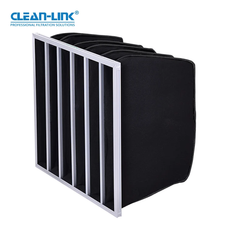 Air conditioning Spray Booth Ventilation Air Handling Unit Chemical Bag Filter HVAC Activated Carbon Pocket Air Filter