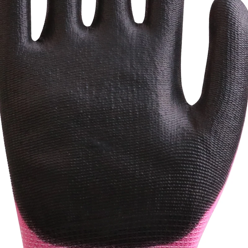 XINGYU CE EM388  High quality factory wholesale13G Polyester PU Coated  Garden work safety gloves