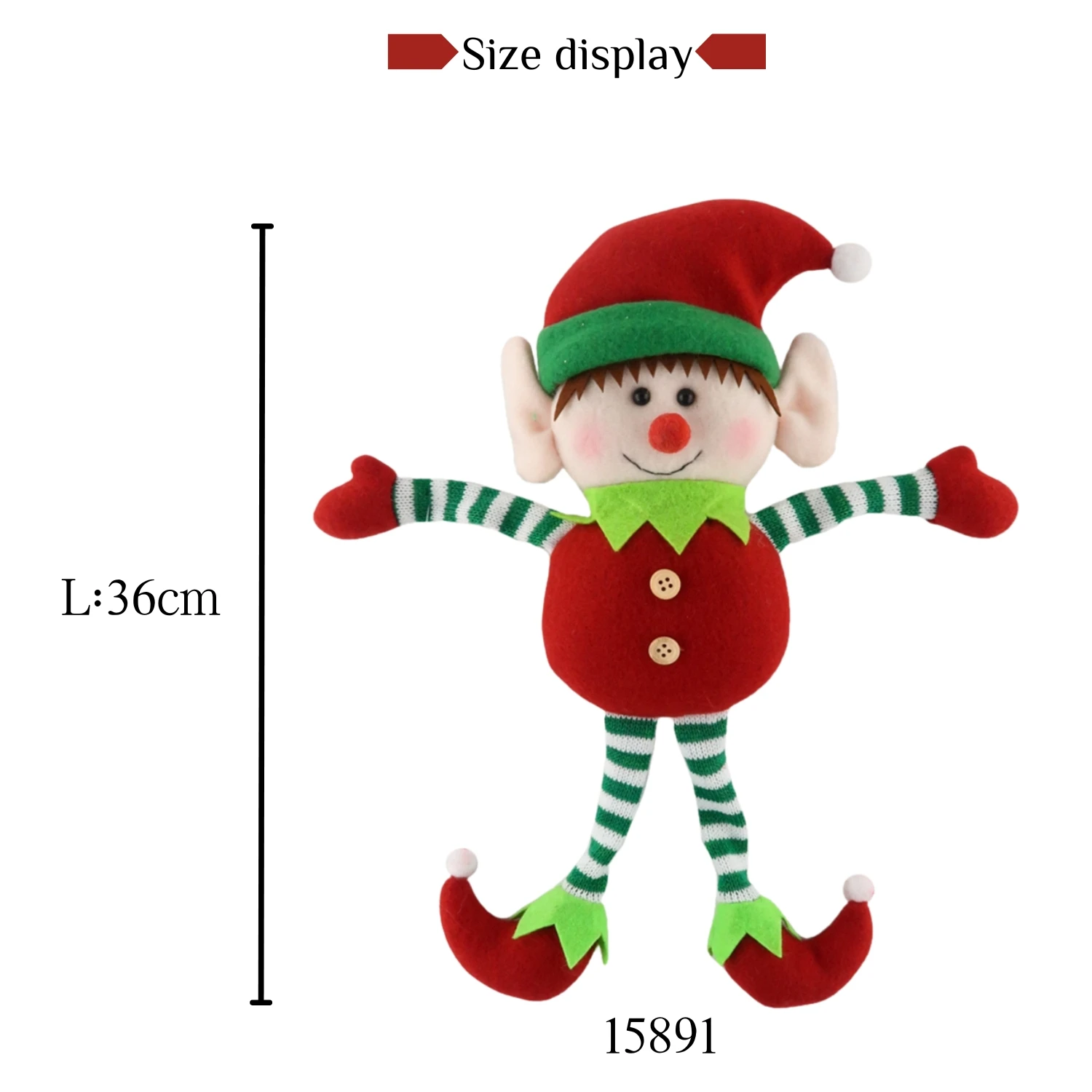 Christmas Plush Elf Front Door Hanging Ornaments Wholesale Factory Price Christmas Elf Plush