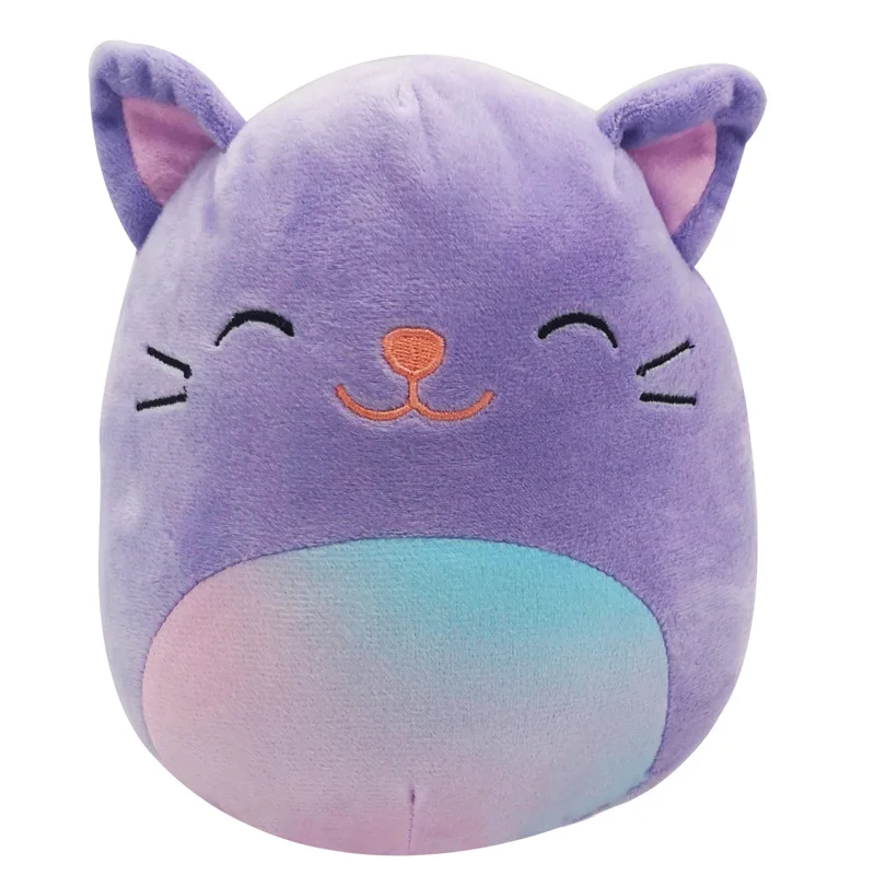 2022 New Type 20CM 100% Polyester Kids Gifts Cat Plush Kitty Stuffed Toy Animal Squishmallow Plush Doll Kids Toys