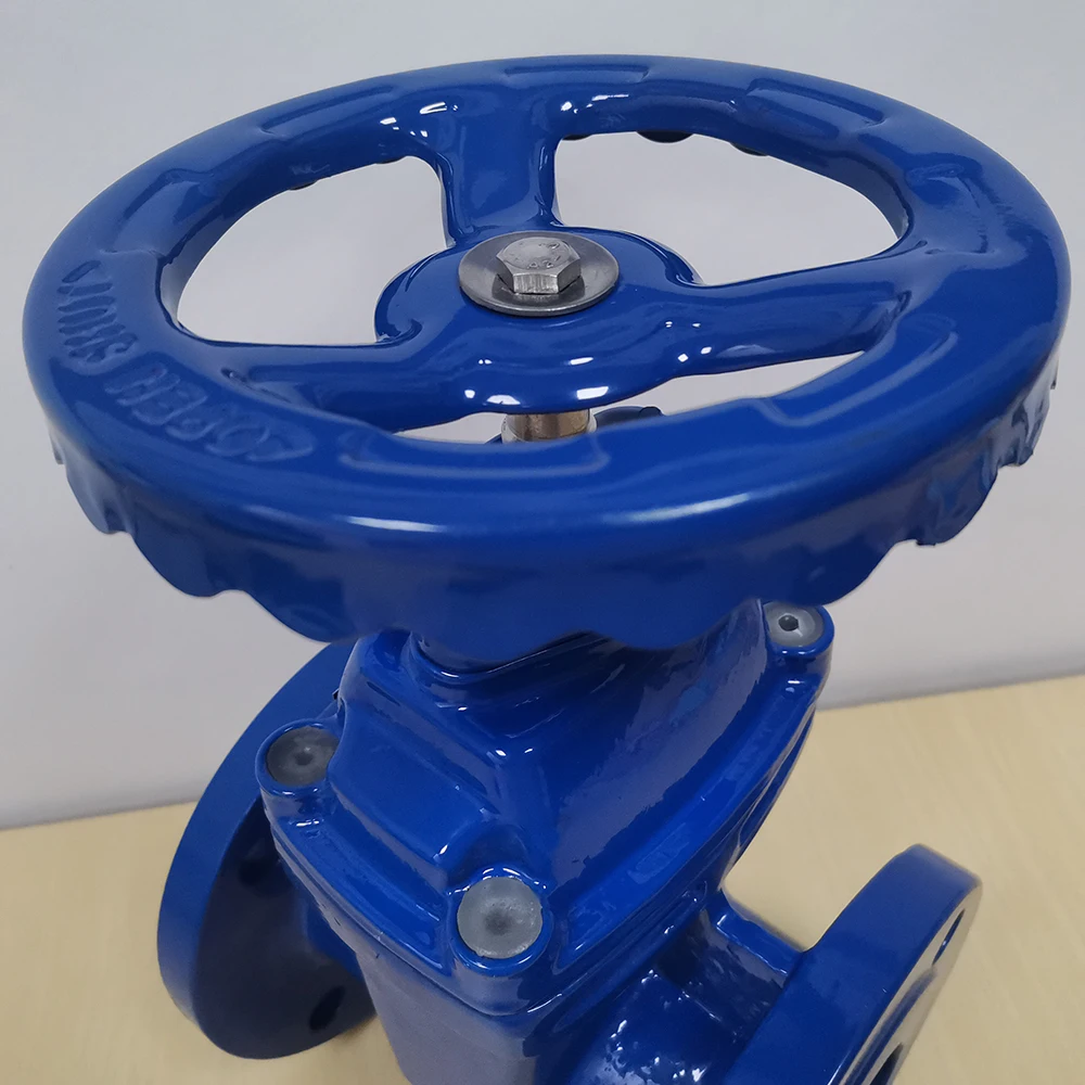 125LB GGG50 3 inch Soft Sealing Non-Rising Stem Resilient Seated cast iron Gate Valve Handwheel Flanged Gate Valve