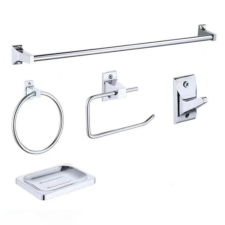 SANIPRO Modern Sanitary Fittings High Quality Zinc Chrome Towel Holder Bathroom Toilet Wall Mounted Towel Rings