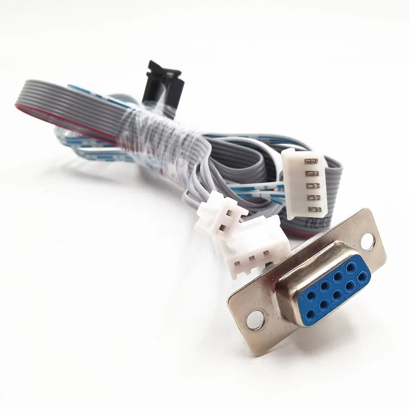 Factory Customized Flat Ribbon Cable FC Wire Harness with D-SUB 9 pin female IDC JST XH 2.54mm Pitch Connector Cable Assembly