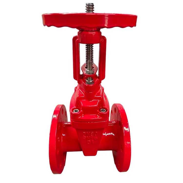 300mm china manufacturer  flange ductile cast iron mud water gate valve with prices soft seal gate valve