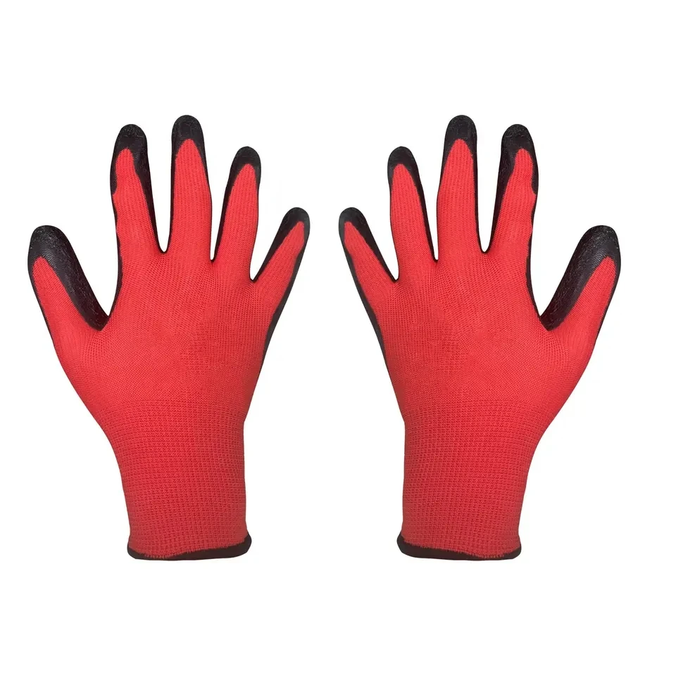 Men Industrial Grip Heavy Duty Safety Hand Latex Wholesale Protective Gear Working Gloves Construction Rubber Garden Gloves