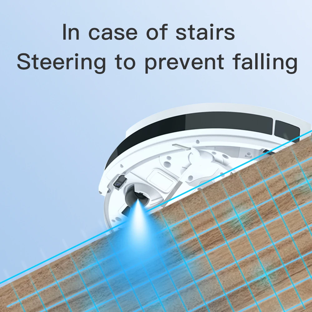 Robot Vacuum Cleaner  Smart Automatic Rechargeable Mop 2700Pa Suction Hard Floor Sweeping  Cleaning Sweeping Mop Aspiradora