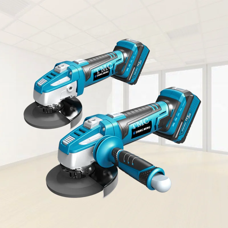 С возможностью работы как от сети, так и от аккумулятора 18V литий-ионный Тип/ионно-литиевая аккумуляторная батарея аккумуляторная угловая шлифовальная машина с мягкой ручкой AG-L0118-2T