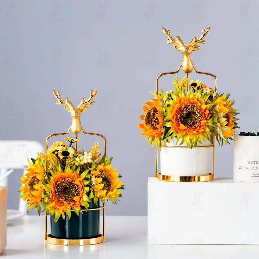 Modern Wedding Table Centerpiece Flowers Party Table Flower Stand Wedding Decorations