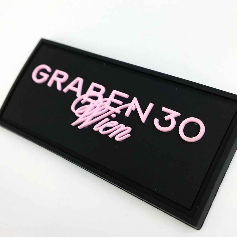 Custom Made Logo Patch 3d Soft Plastic Pvc Embossed Silicone Rubber for SALE
