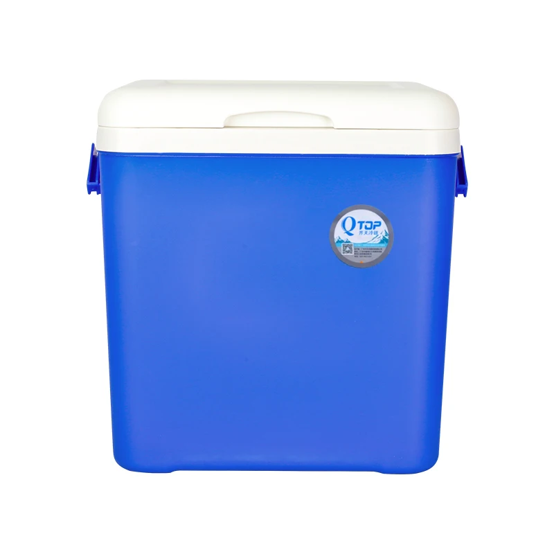 26L plastic large custom cooler plastic can beer insulated food box ice chest cooler box for outdoor fishing