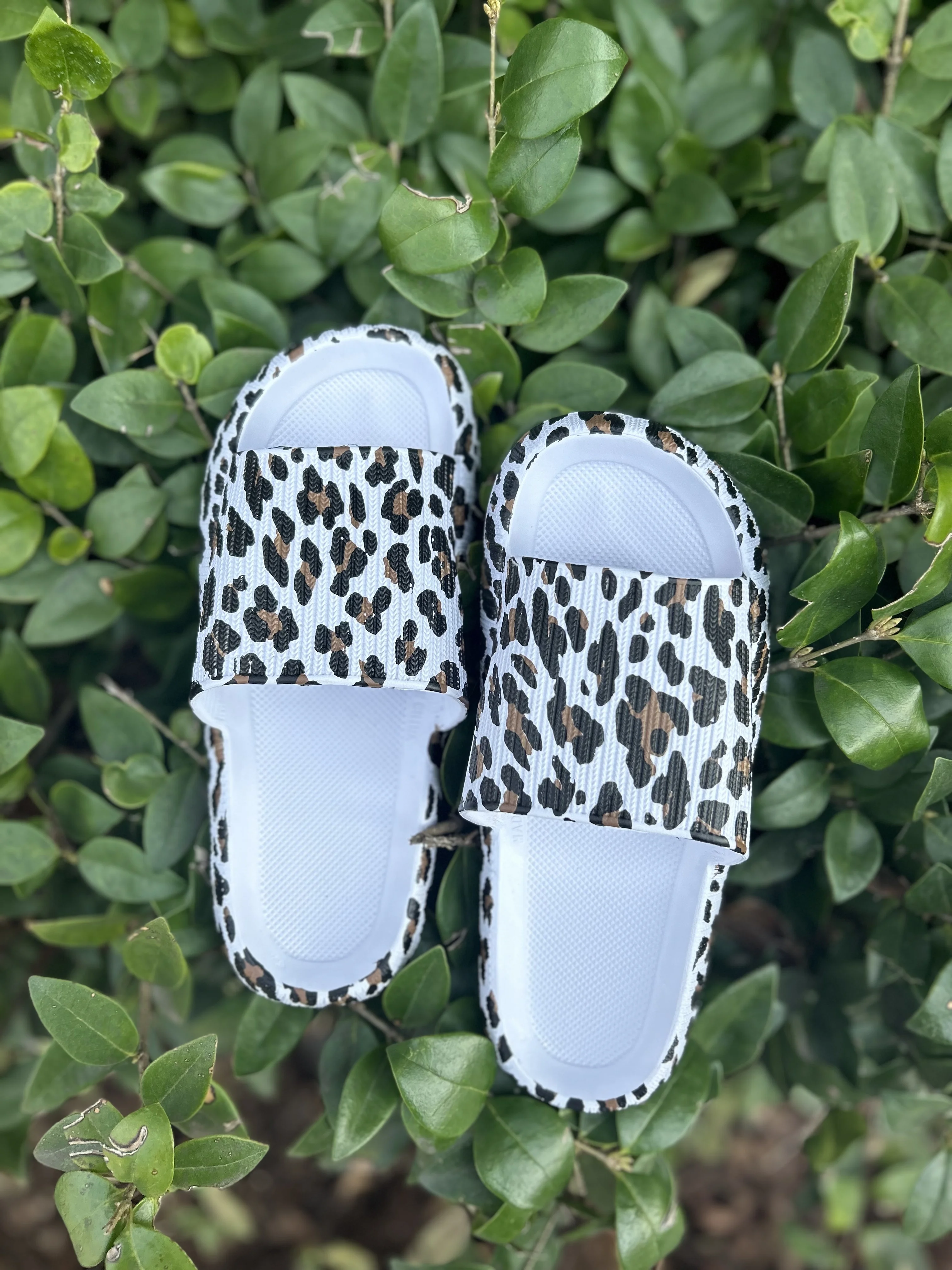 17 Colors Wholesale 2024 Women Summer Light Weight Leopard Print Thick Sole Slip On Slippers Cloud Comfort Sandals