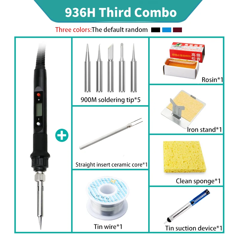 Myto star product 12 in 1 Constant temperature adjustable Digital displayiron sloldering iron Set