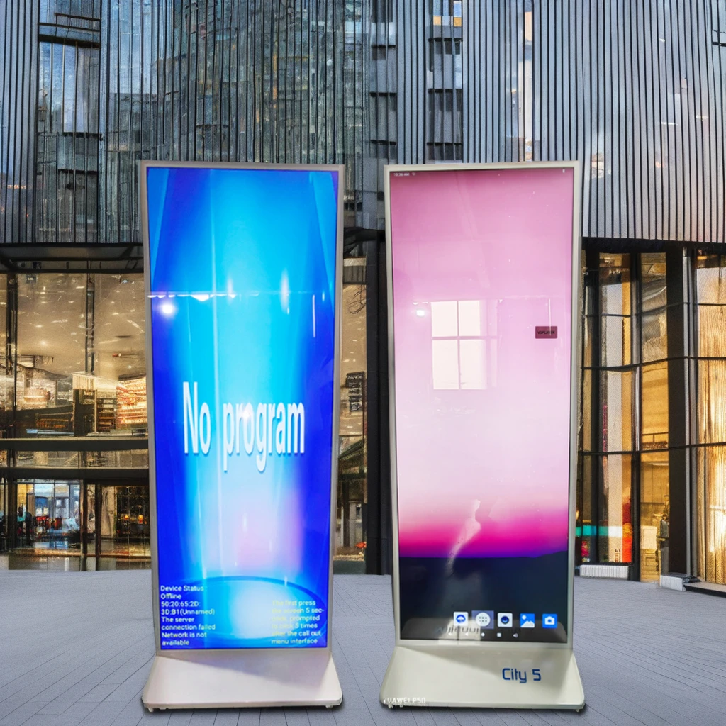 69-Inch Indoor Floor Standing Rotating Digital Signage LCD Advertising TV Kiosk with Elevator Use OEM Supplier SDK Function