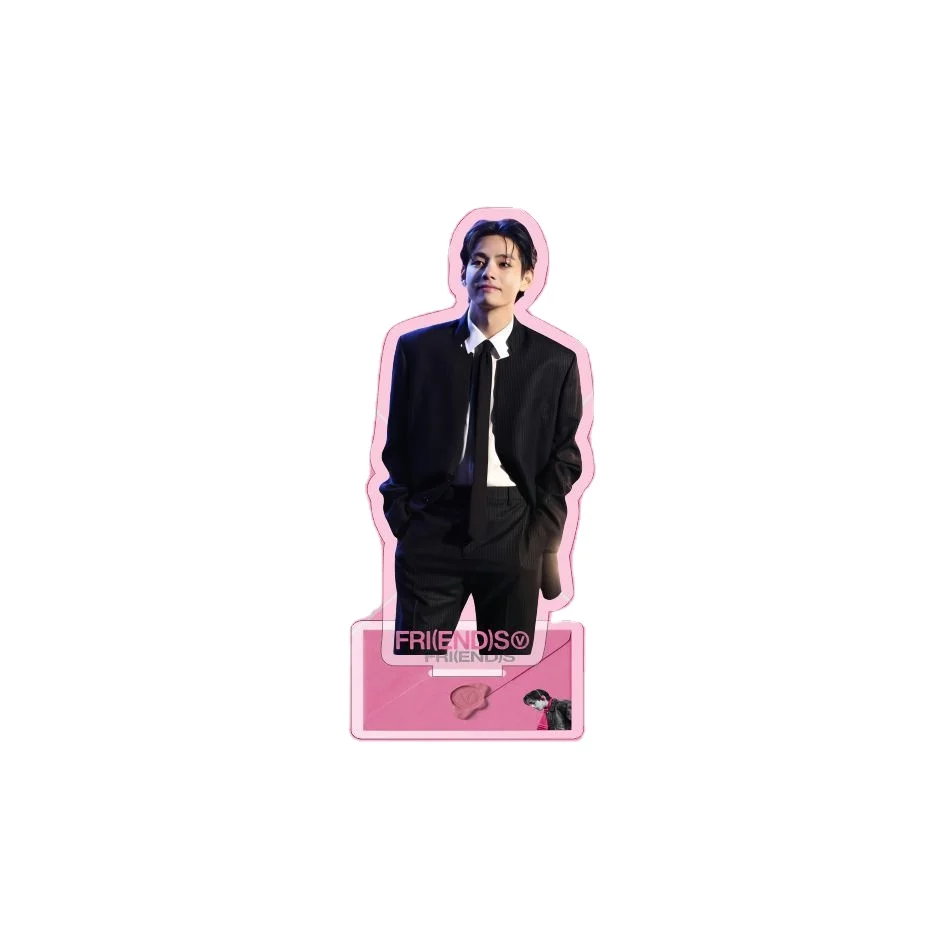10CM KPOP V FRI(END)S Album HD Photo Print Acrylic Stand Figure Fashion Action Standee Desktop Decor Boys Girls Fans Collection