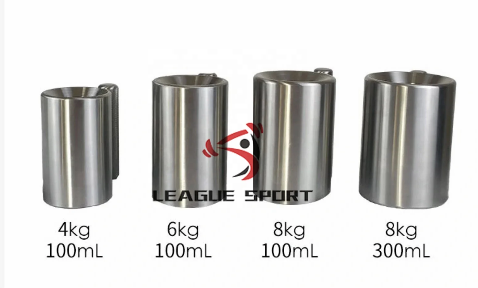 League-Sport Overweight Sports Water Cup Heavy Coffee Mug 8kg 300ml Gym 304 Stainless Steel Dumbell Heavy Mug