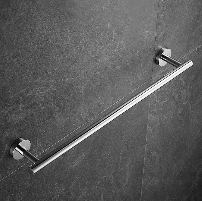 OEM Bathroom Towel Bar Bath Accessories Thicken 304 Stainless Steel Shower Towel Rack for Bathroom Towel Holder Wall Mounted