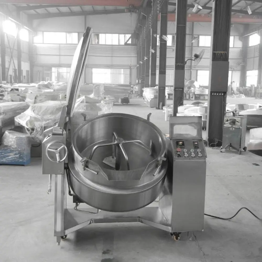 High Efficiency Easy Operation Tiltable Electric and Gas Heating Pot For Tomato paste/tomato ketchup