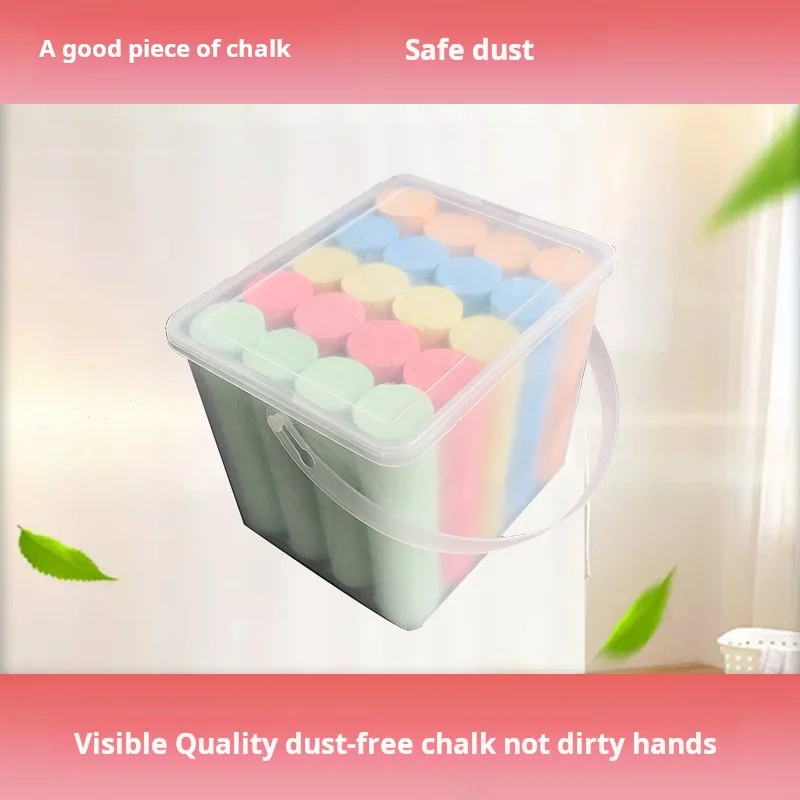 Factory Direct Supply 15 pieces 20 pieces jumbo sidewalk big chalk barrel graffiti art painting color dust-free chalk