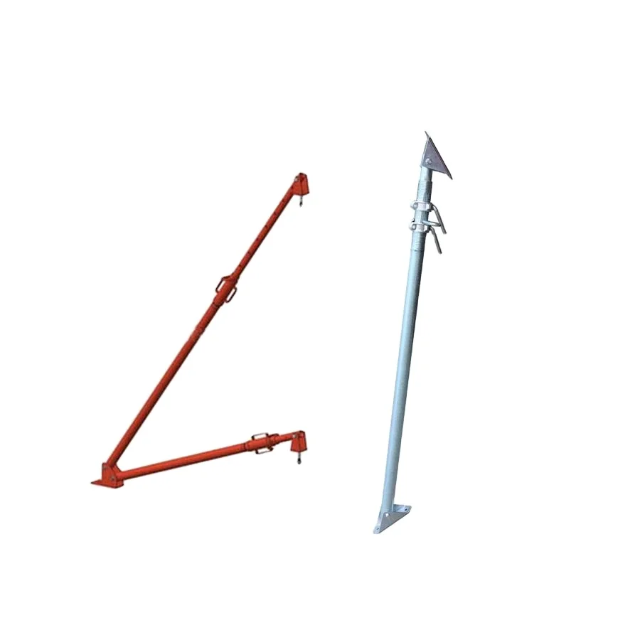 Formwork adjustable telescopic support steel scaffolding shoring system prop push pull props brace   adjustable telescopic suppo