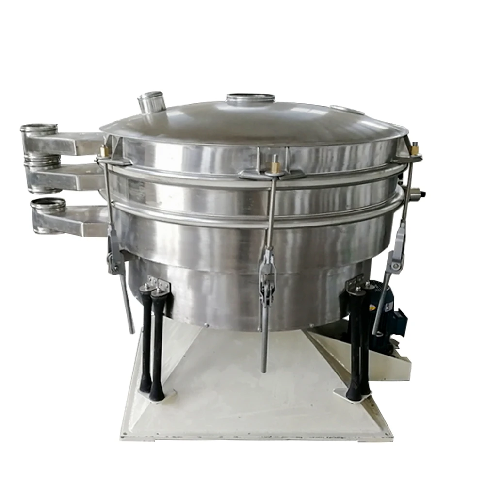 Calcium Carbonate Circular Swing Screen Machine For Granule Grading/Round Tumbler Swinging Gyratory Sieve Equipment