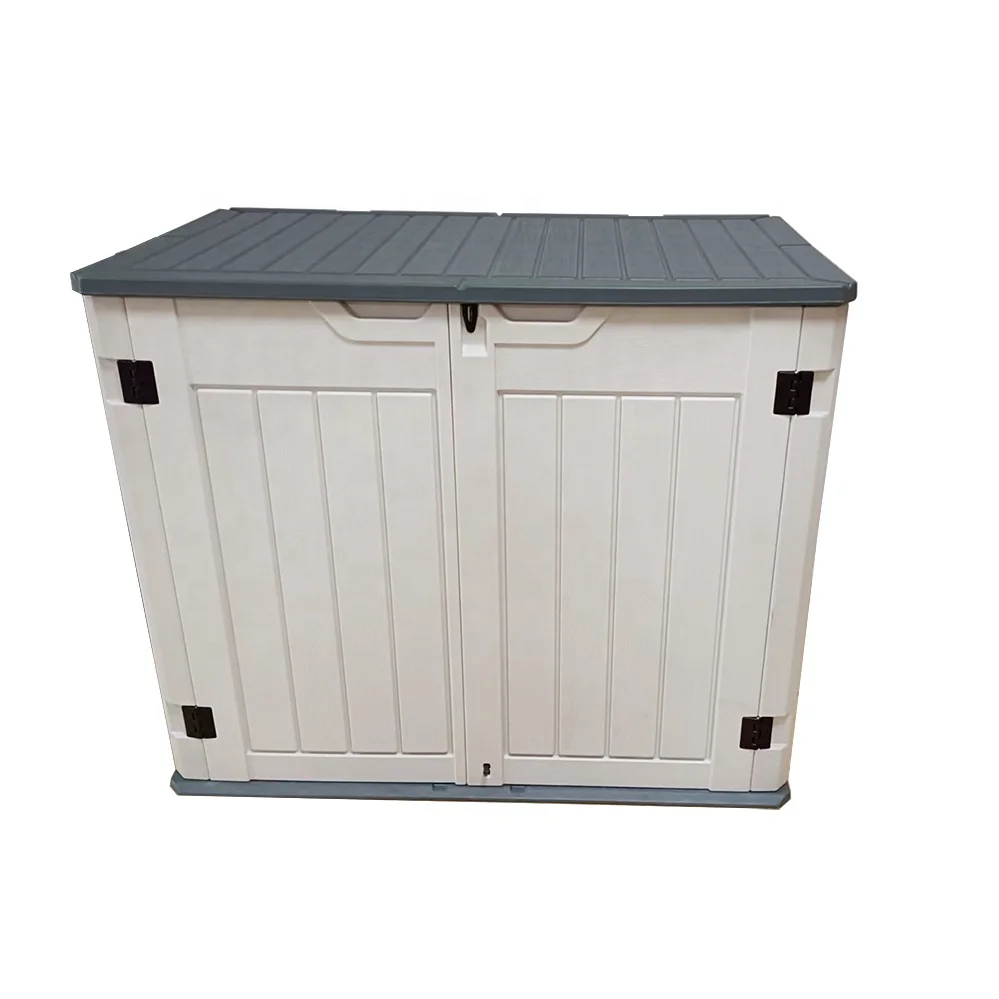 The new product storage cabinet can be used for indoor and outdoor storage of garden tools  furniture and toys