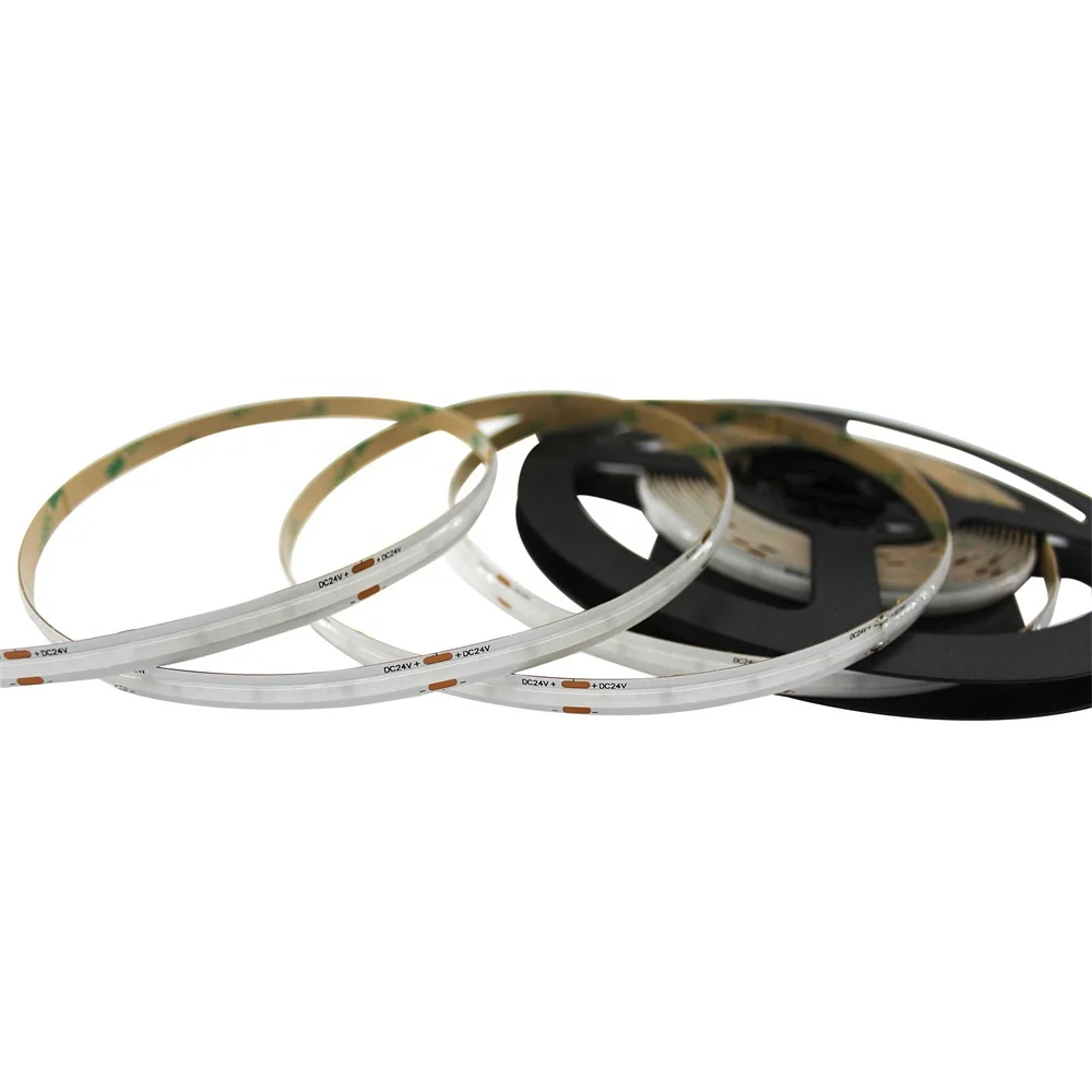 Factory 840leds 12mm Wide Digital Dream Color Light 24V COB2016 RGB No Light Dot Flexible COB Led Strip Lights