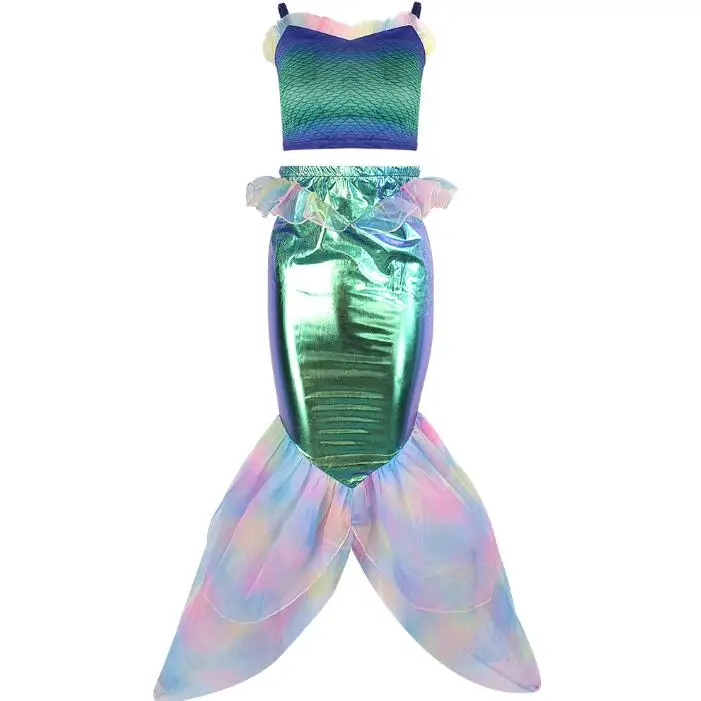 Halloween Cosplay Girls Kids mermaid Sea-Maid Costumes