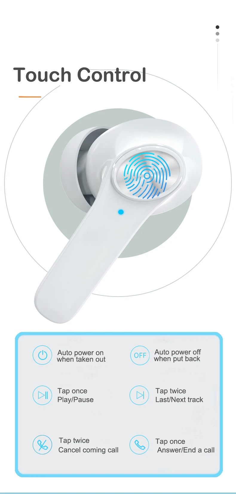  Real ANC Wireless Earbuds Super Bass Headphone V D01