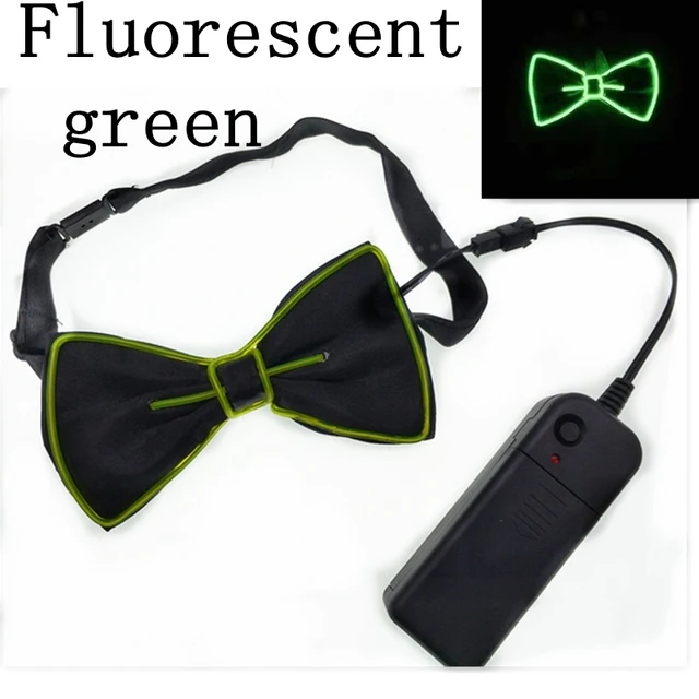 LED Bow Tie Adjustable Light Up Bow Tie, Novelty  Party Glowing LED Tie