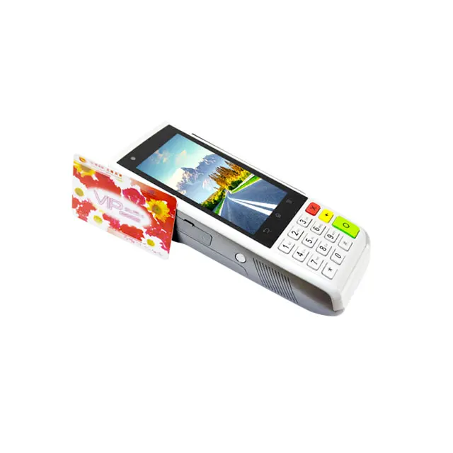 
Justtide Handheld Android barcode Scanner POS with Magstrip/IC/NFC Card Reader 