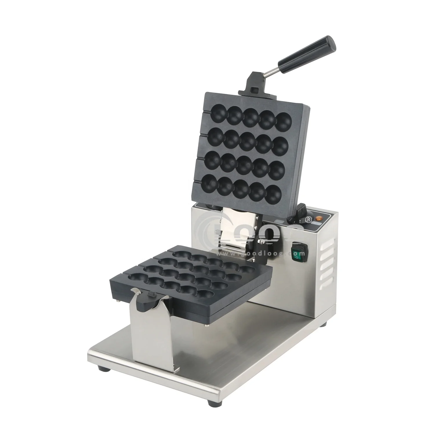 Belgian Waffle Iron Ball Stick Machine Electric Commercial Non Stick Waffle  Ball Shape Waffle Maker