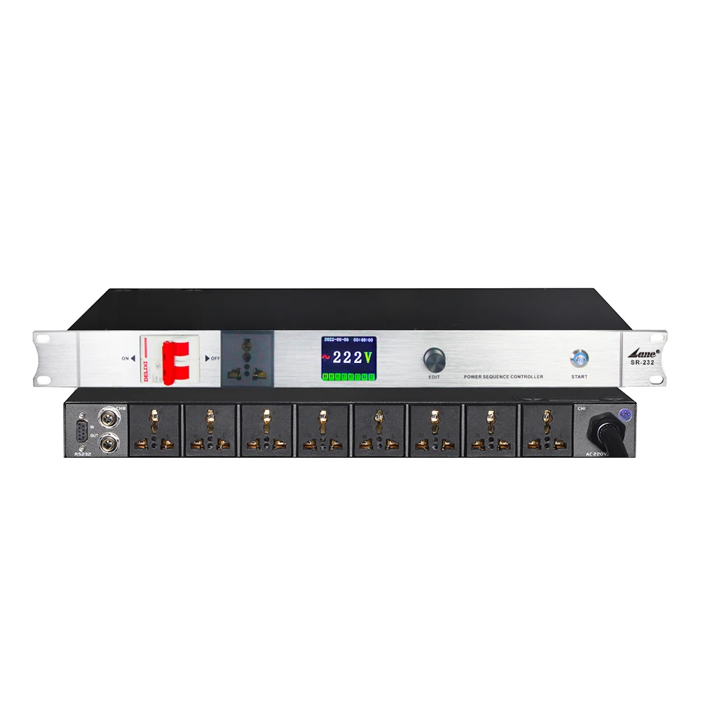 SR-232 Professional New Arrival Air Switch Power Sequence Controller Conference