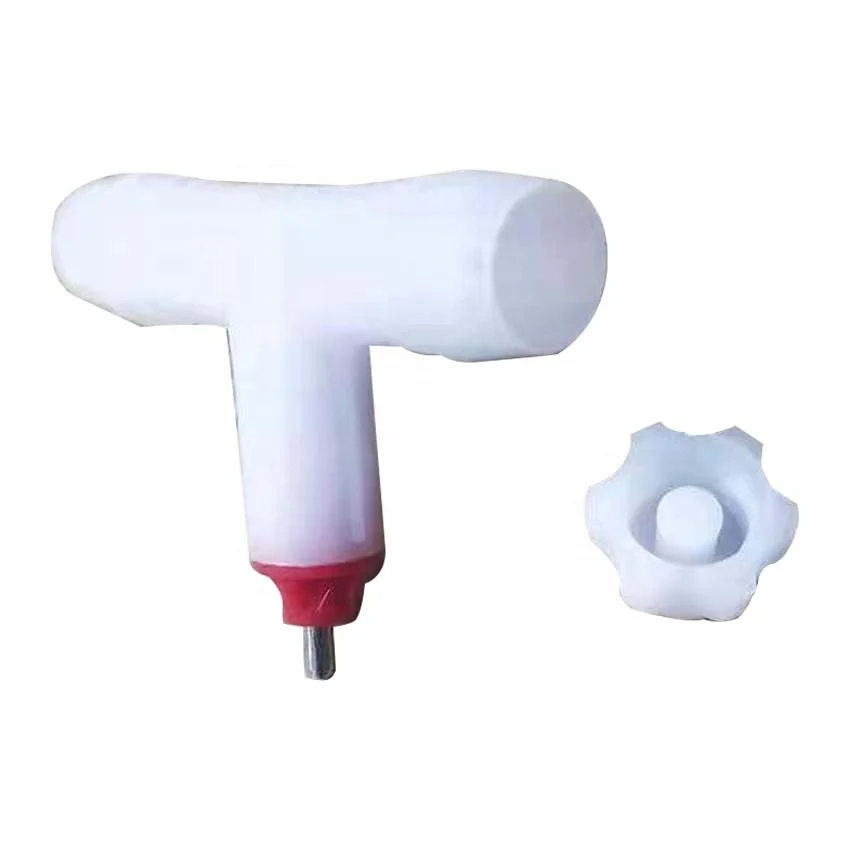 Chicken Three-Way Automatic Drinking Water Device Spring Steel Ball Hanging Cup Nipple Ball Valve Type Animal Drinker