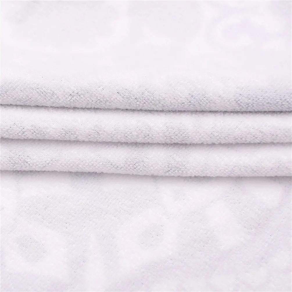 
150cm 100% RPET fabric printing microfiber round beach towel with tassels 
