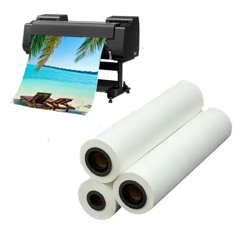Wholesale 260g 24 36 42 50 60 inch inkjet rc satin photo paper roll