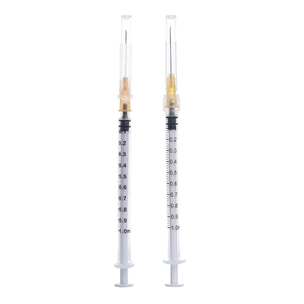 Factory  Price Disposable medical Syringe CE ISO  1ml  with or without Needle syringe