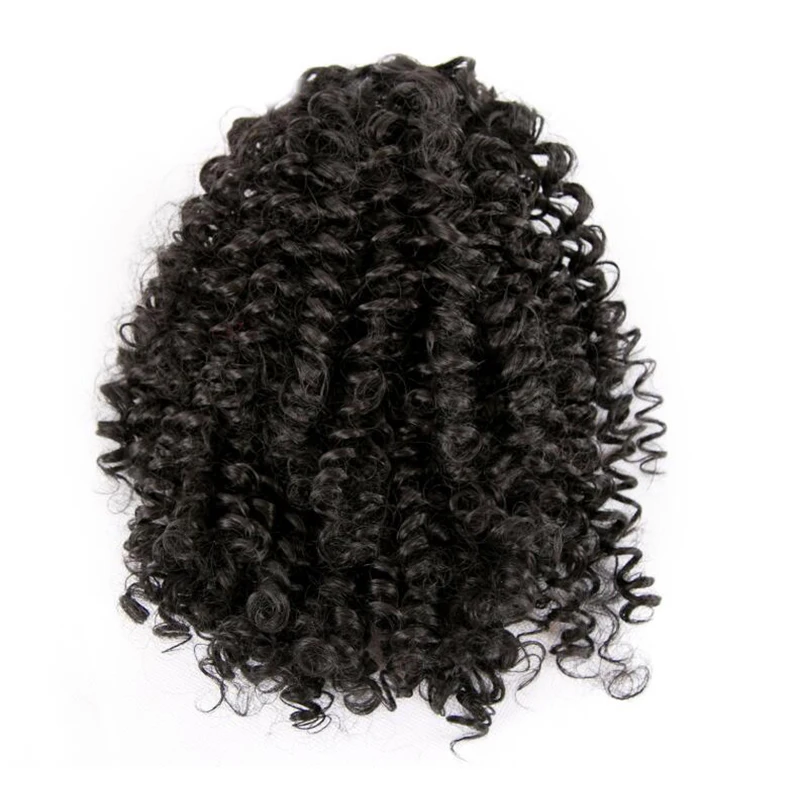 
Vigorous Afro Puff Drawstring Ponytail Kinky synthetic Ponytail for Black Women Clip in African American Short Curly Extension 