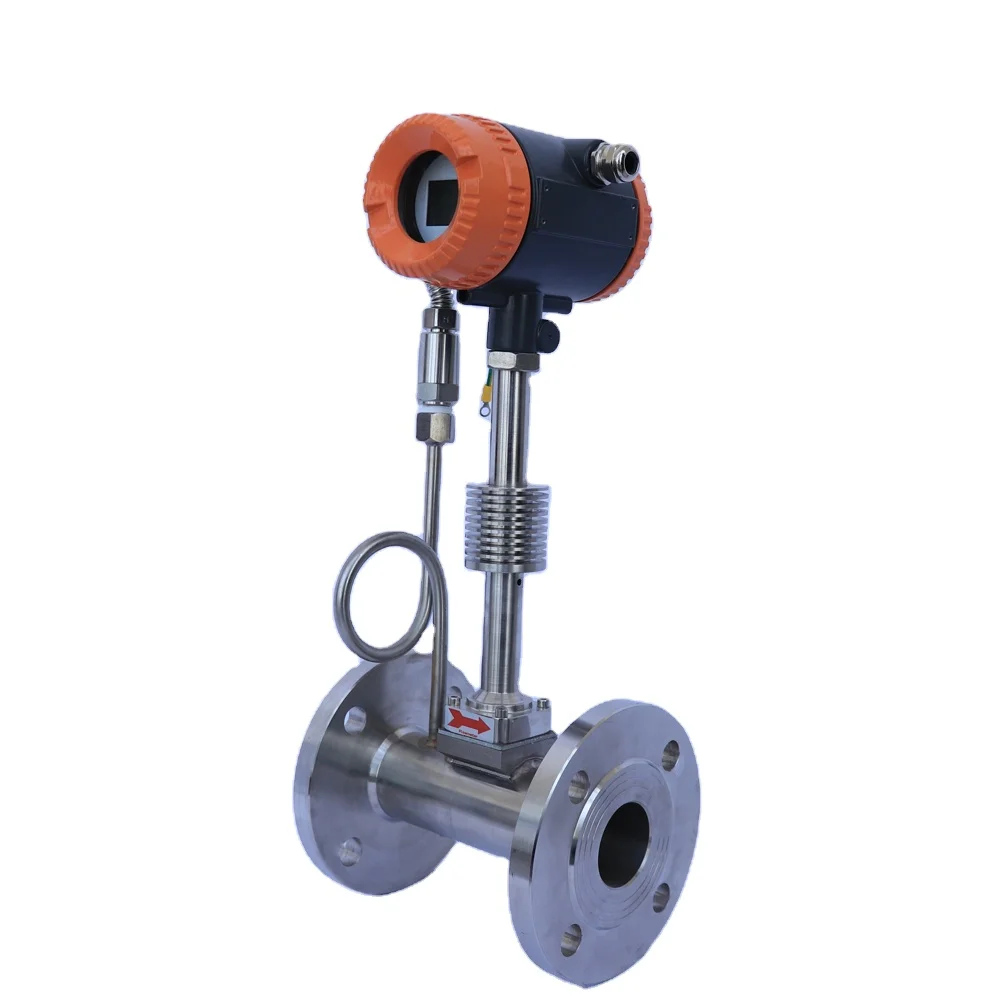 
LPG Integral vortex gas steam flow meter CE approved flow meter 