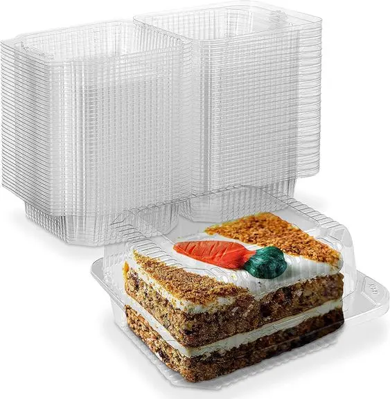 Great Quality Reusable Clear Blister Plastic Box Clamshell Takeout Trays