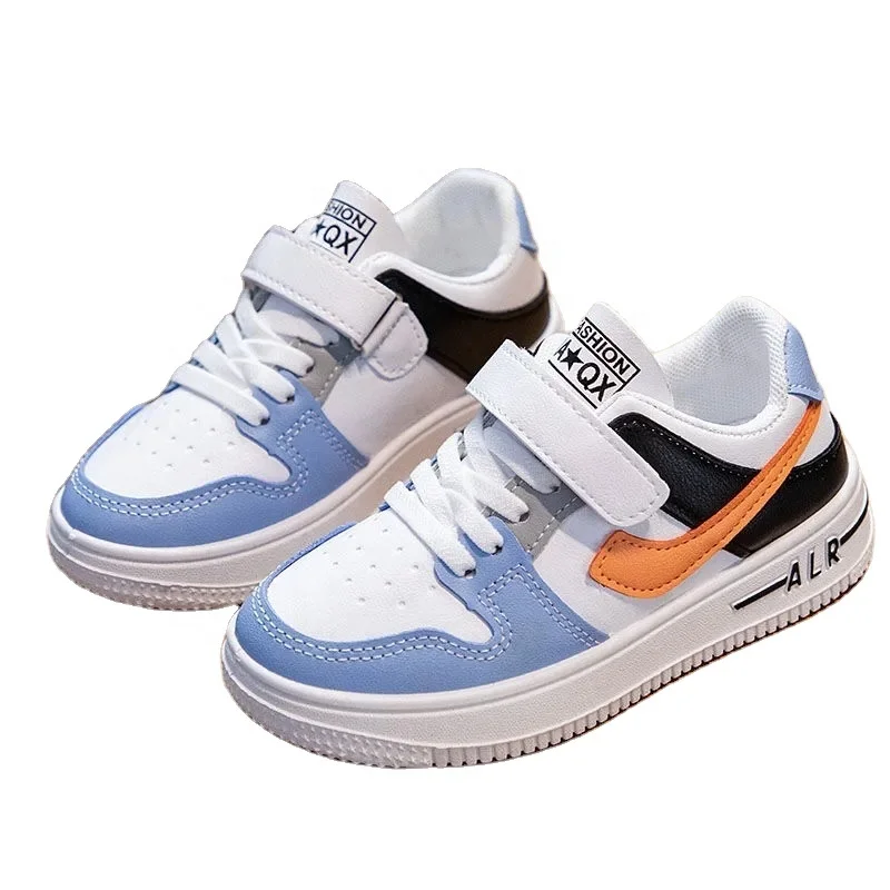 back to school 2023 trendy boys shoes pu leather children sport shoes for kids unisex buckle strap Cute casual shoes