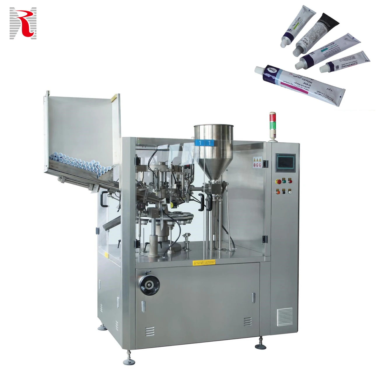 Automatic Plastic Toothpaste Cosmetic Cream Lipgloss Ointment Soft Tube Filling and Sealing Machine