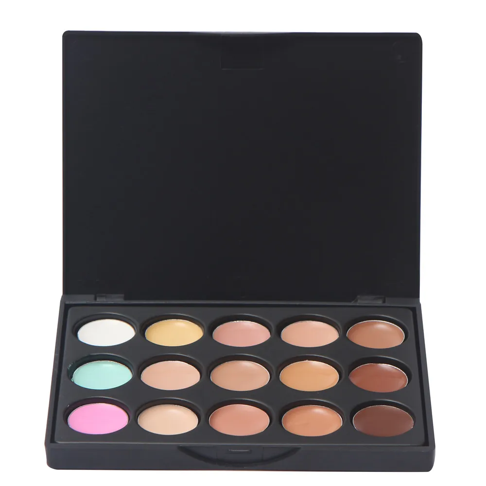 
Manufacturer wholesale no logo concealer palette 15 colors matte foundation contour repairing black eye circles freckles cream 