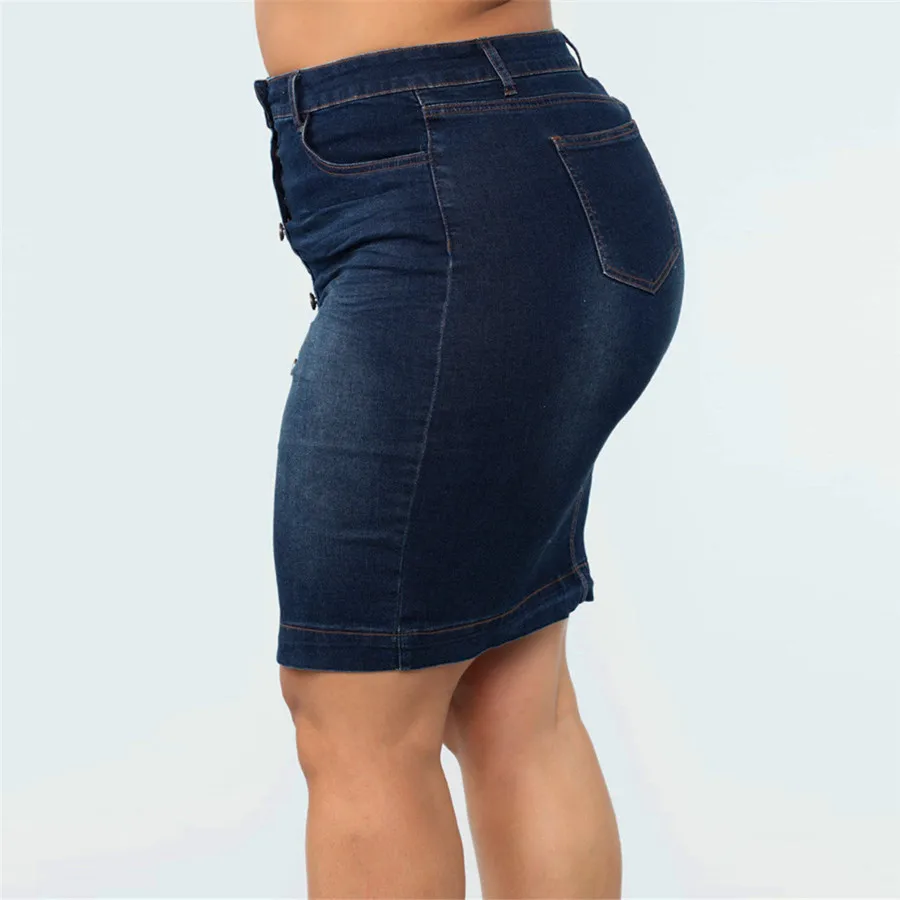 New Wish plus size Denim Skirt