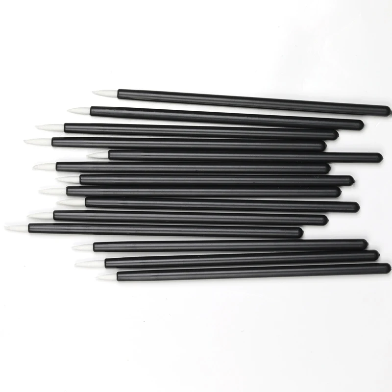 Nylon Liner Custom Logo Wand Applicator Tip Gel Elbowed Lip Disposable Eyeliner Brush